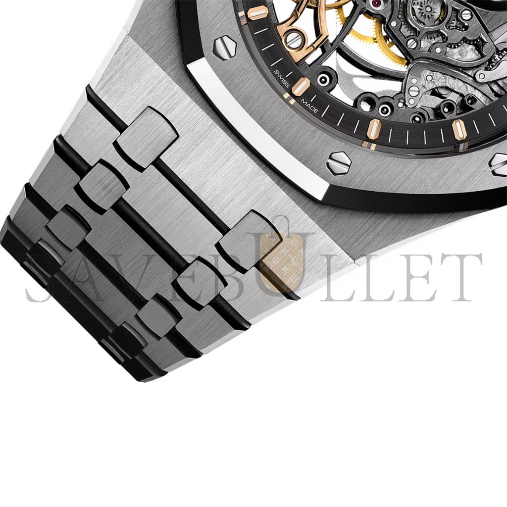 AUDEMARS PIGUET ROYAL OAK DOUBLE BALANCE WHEEL OPENWORKED 15407ST.OO.1220ST.01